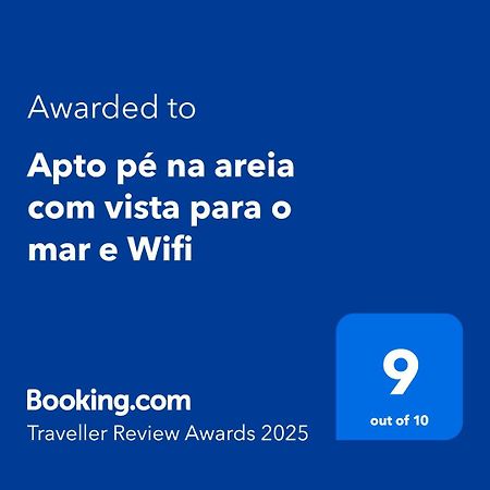 Apto Pe Na Areia Com Vista Para O Mar E Wifi Прая-Гранди Экстерьер фото